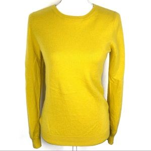 Boden Cashmere Yellow Sweater Size 6
